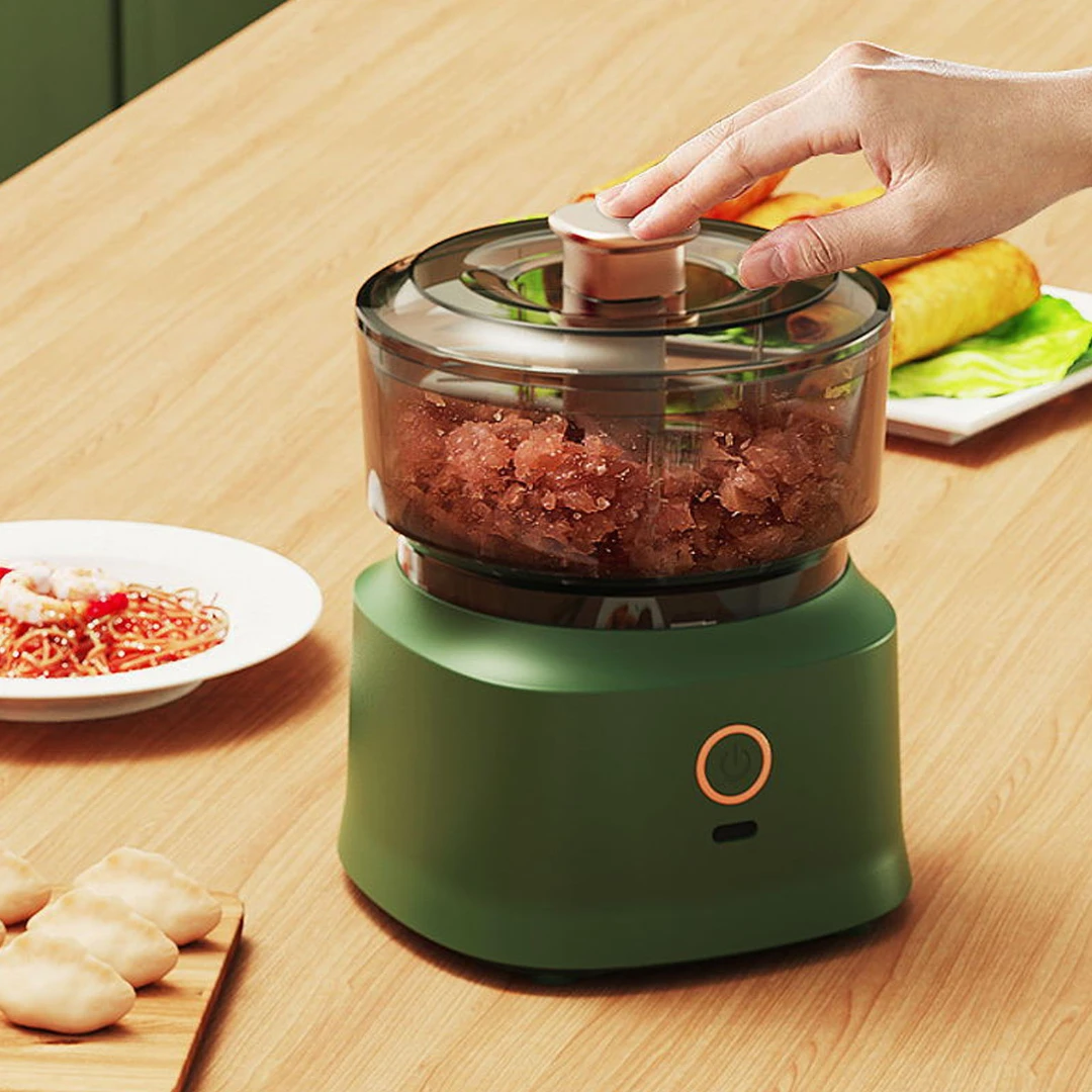 Baby Food Mill - Mini Meat Grinder Electric Garlic Masher