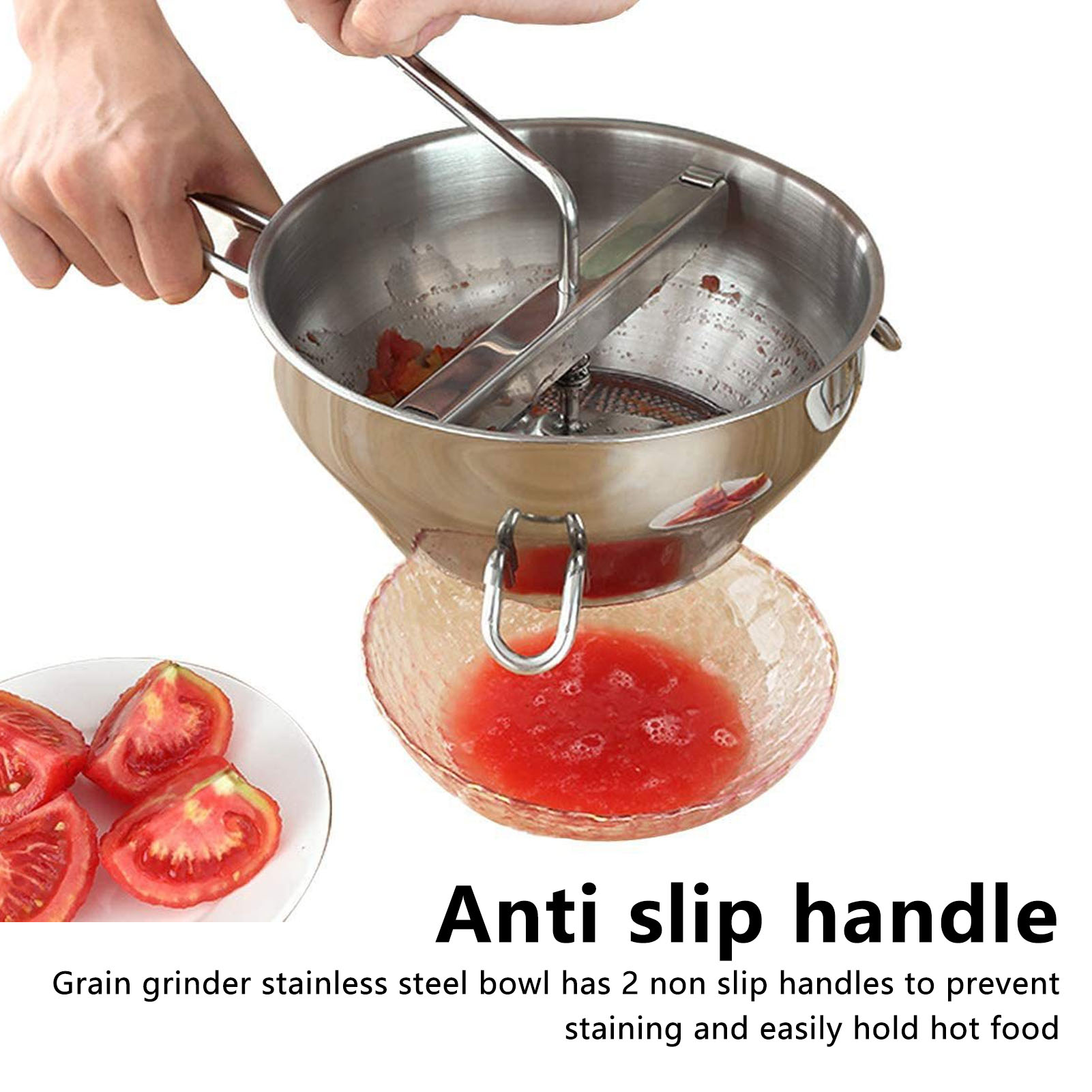 Baby Food Mill - Stainless Steel Manual Food Mill Masher