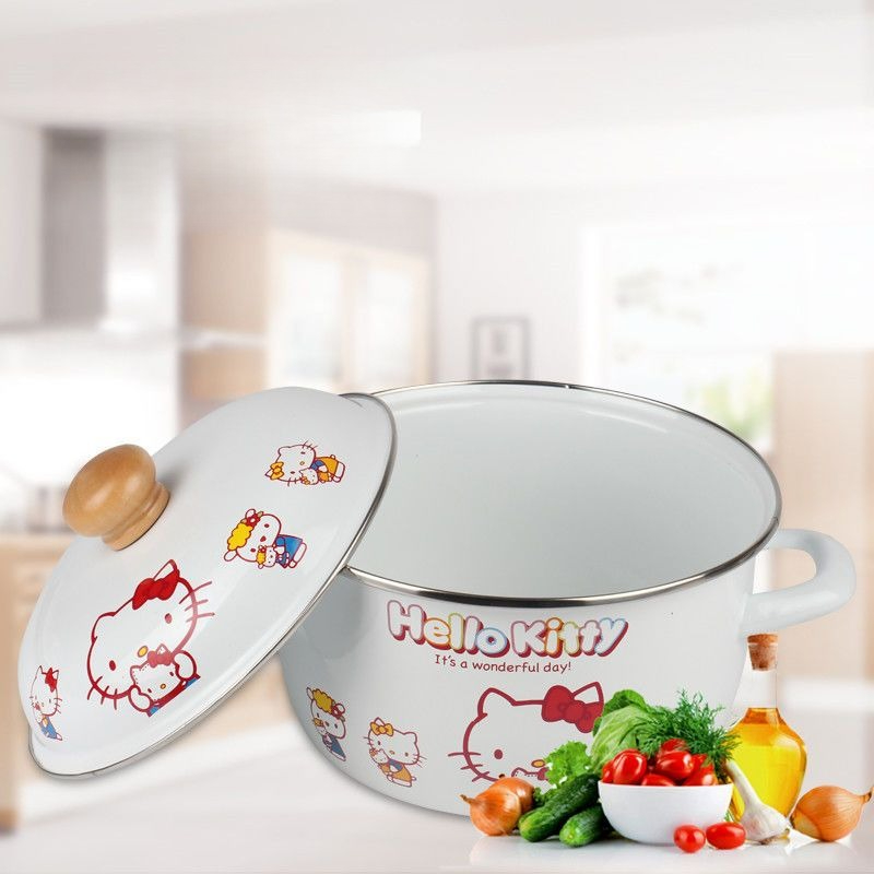 Baby Food In Japan - Anime Hello Kitty Small Soup Pot
