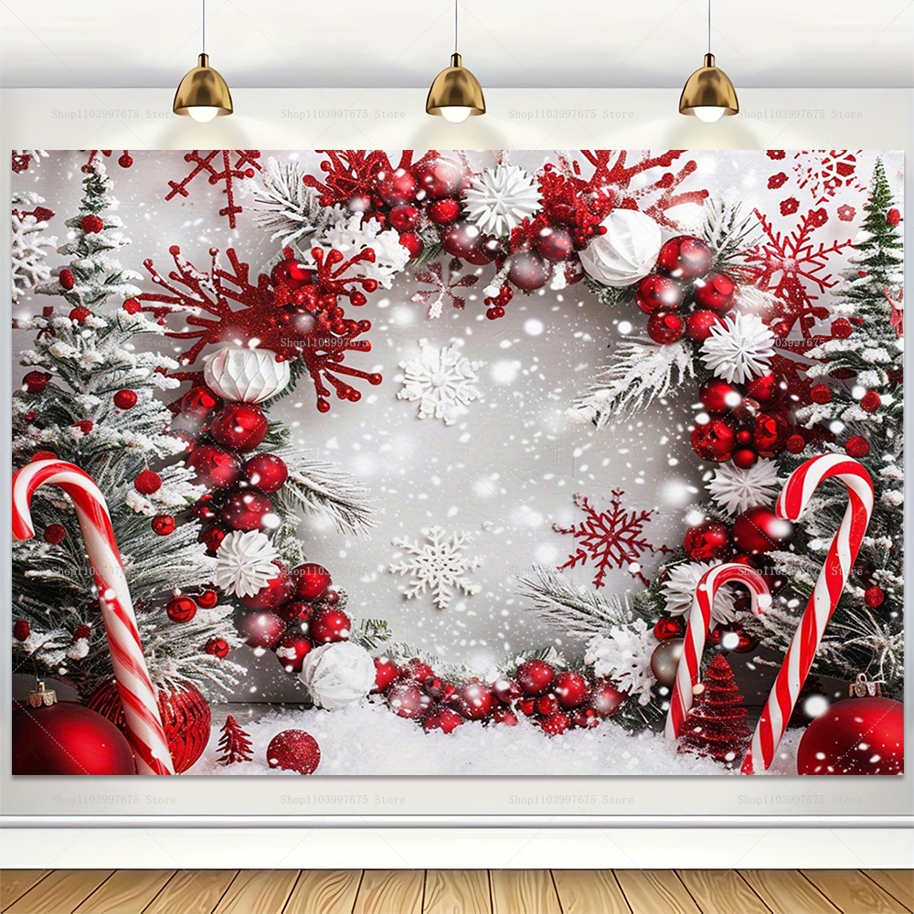 Merry Christmas Backdrop Xmas  - Baby Xmas Food ulasan dan harga