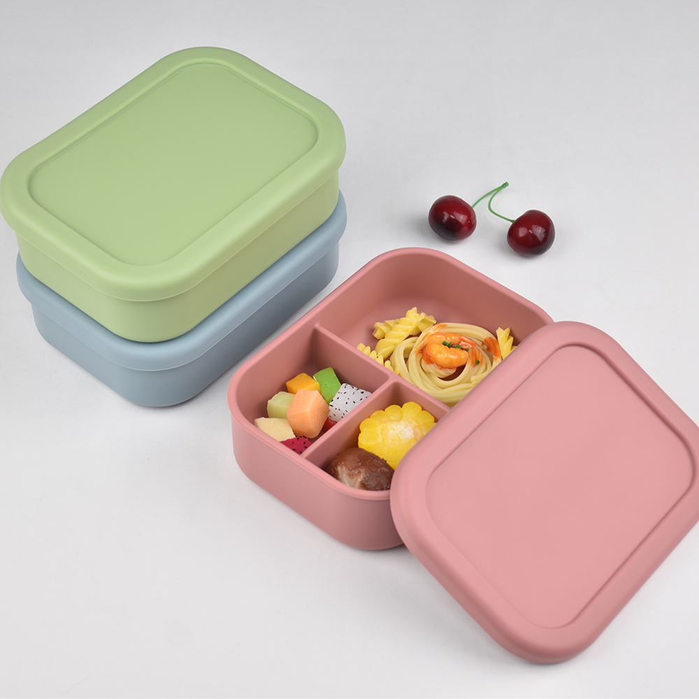 3-Compartment Food Grade Silic - Baby Food In Jar ulasan dan harga