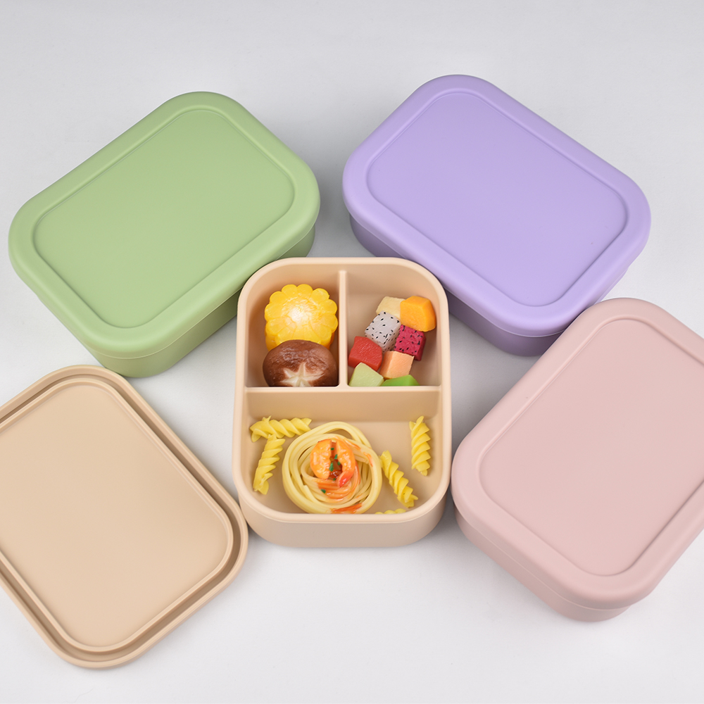3-Compartment Food Grade Silic - Baby Food In Jar ulasan dan harga