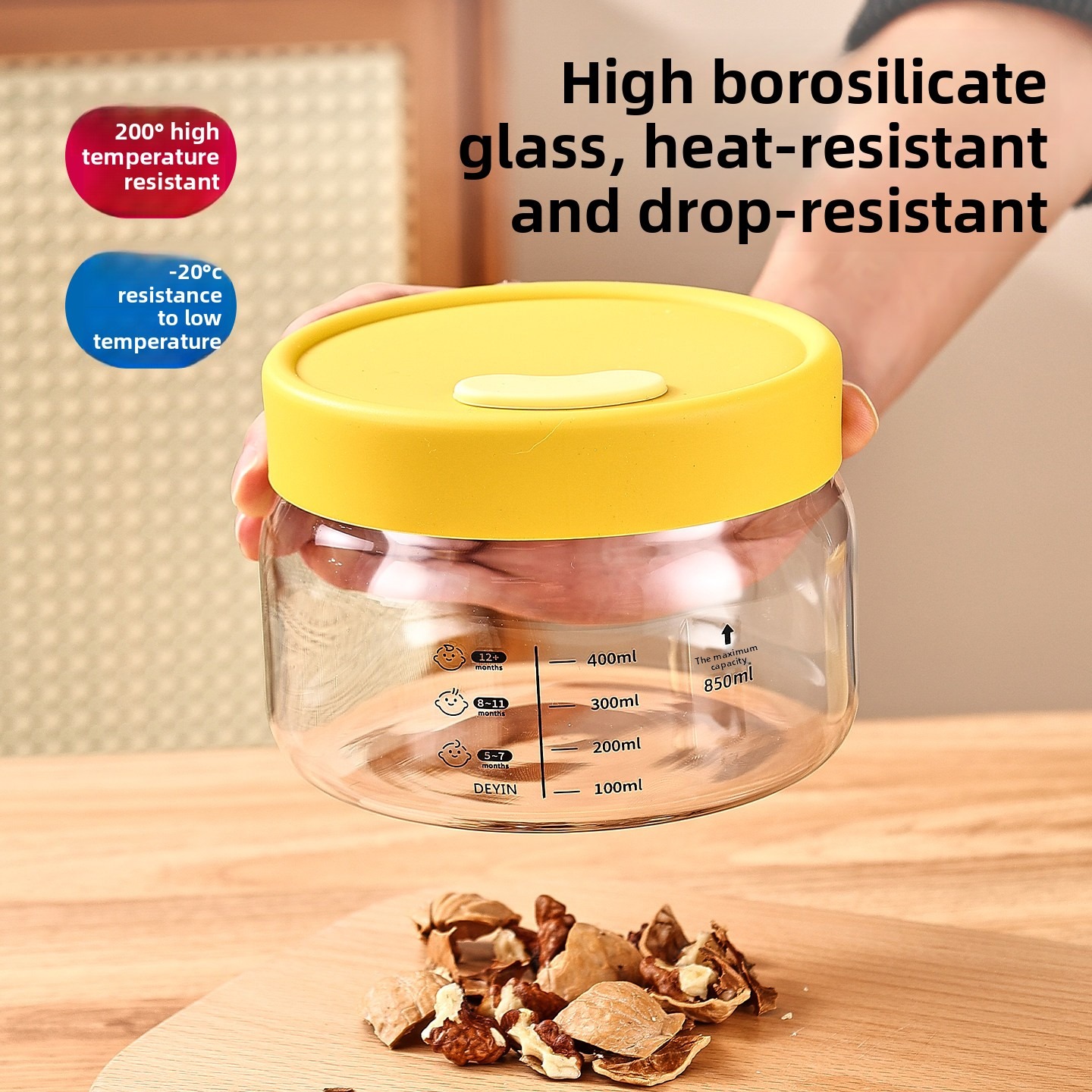 Glass Storage Containers with  - Baby Food Jars Glass ulasan dan harga