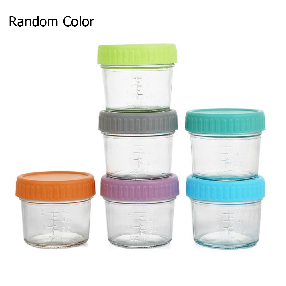 6pcs Mason Jar Glass Baby Food - Baby Food Jars Glass ulasan dan harga