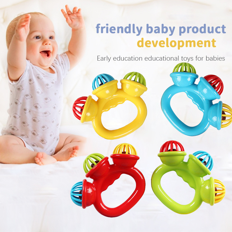 1-4PCS Baby Hand Rattle Ball T - Baby Food Quantity ulasan dan harga