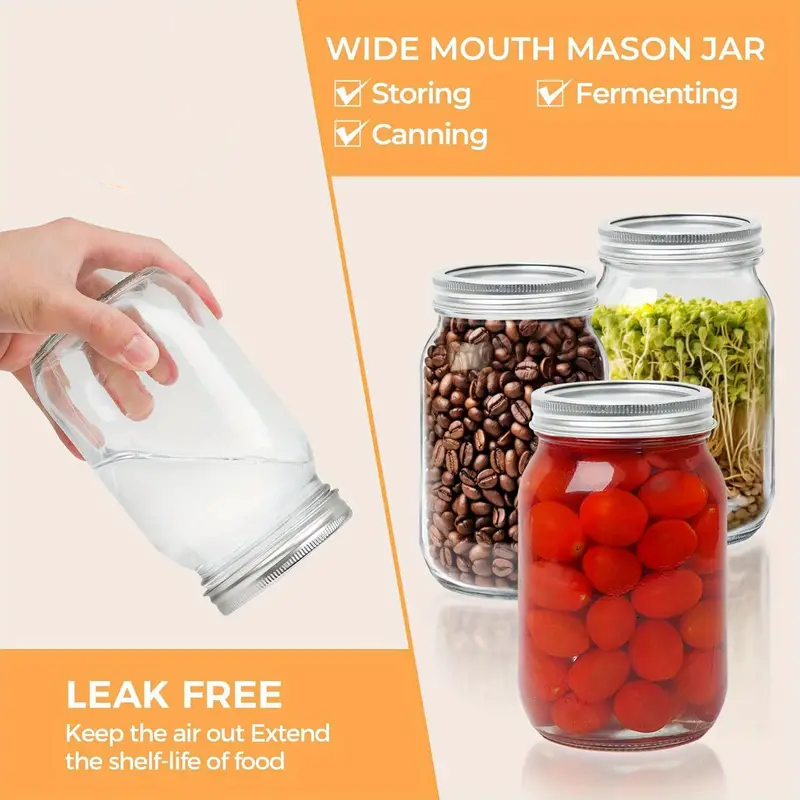 6Pcs, 12Pcs, 500Ml/16Oz, Glass - Baby Food Jars Glass ulasan dan harga