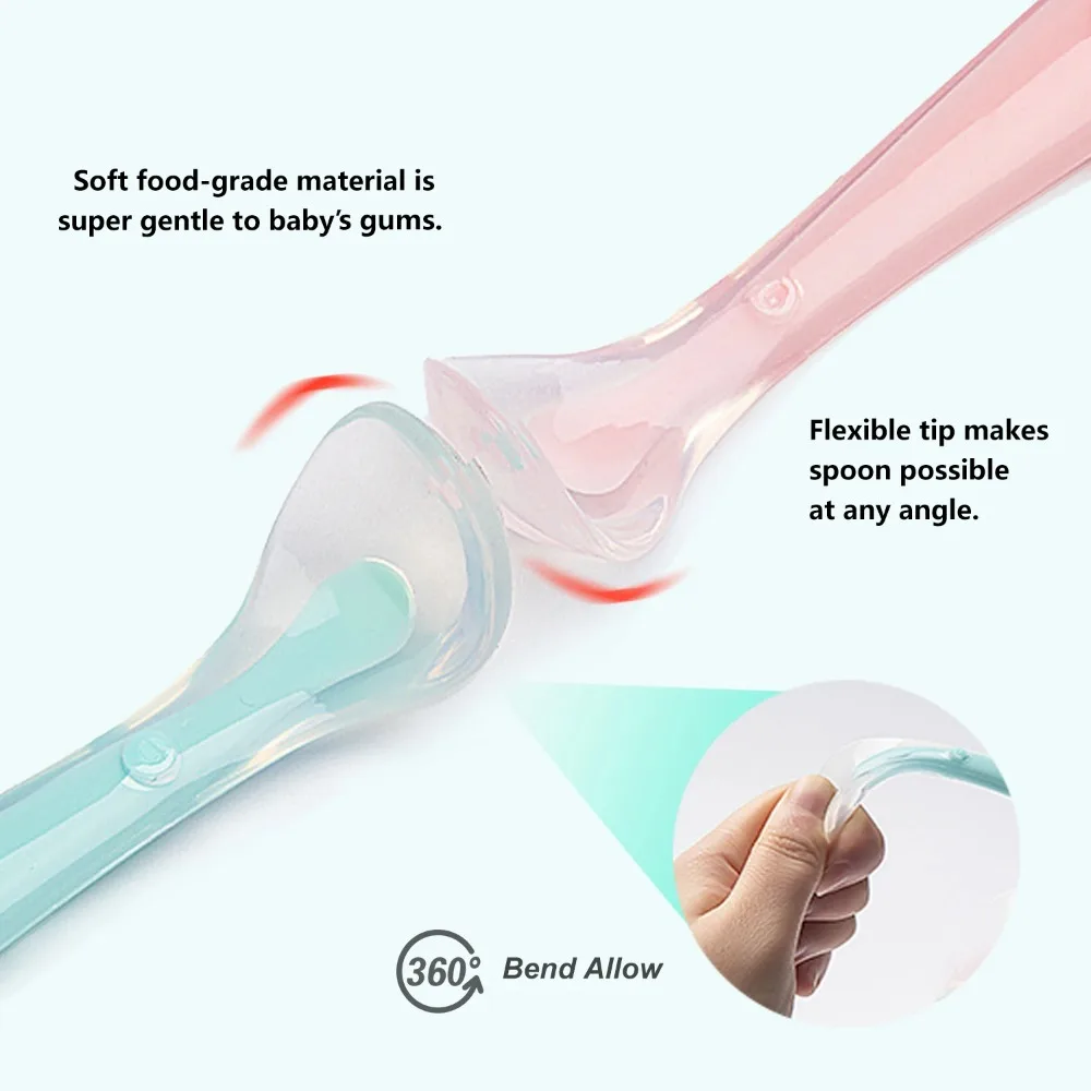 Baby Spoons Soft Silicone Todd - Baby Food Category ulasan dan harga