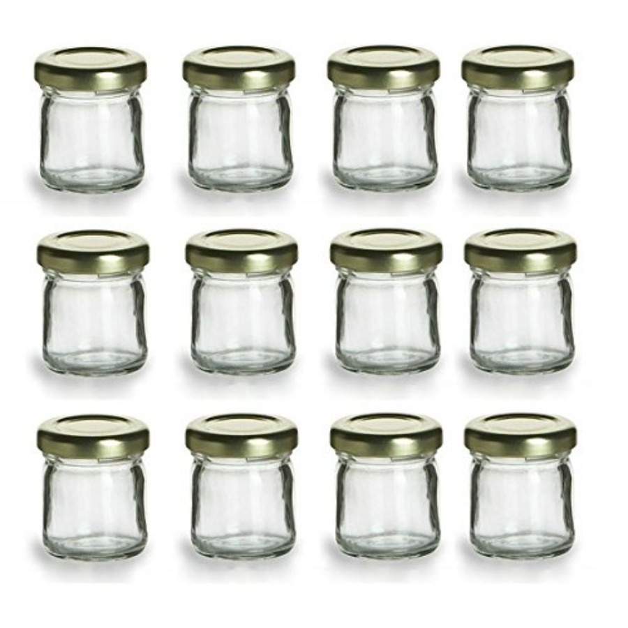 12 pcs, 1.5 oz Mini Glass Jars - Baby Food Jars Glass ulasan dan harga