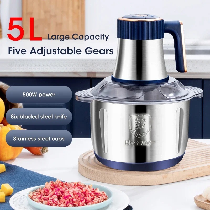 Electric Meat Grinder 5L Large - Baby Food Mill ulasan dan harga