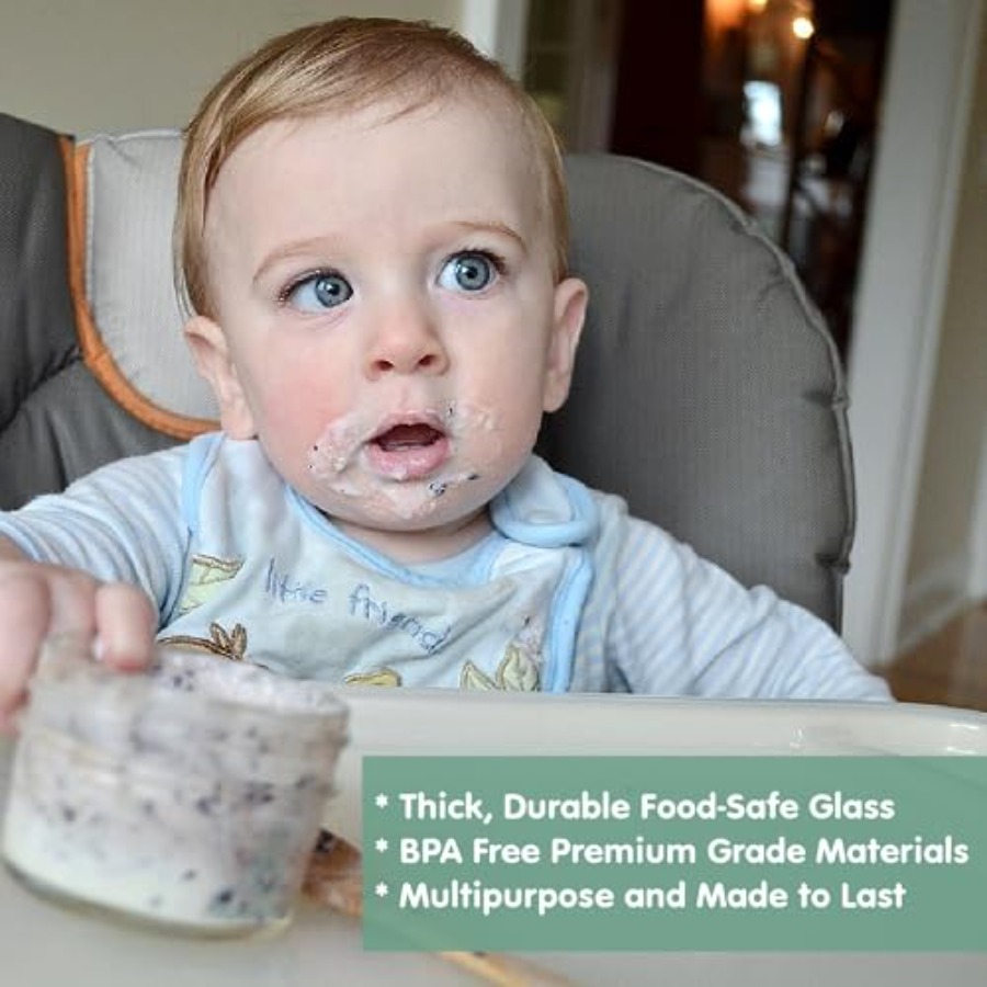 Sage Spoonfuls -12 Pack 4 oz B - Baby Food Jars Glass ulasan dan harga