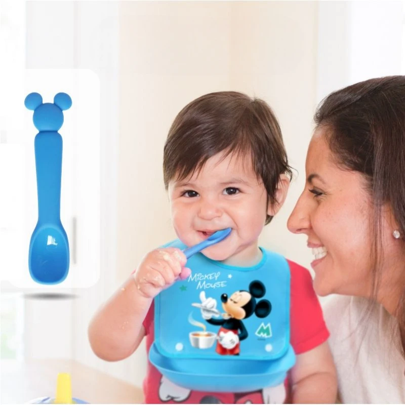 Disney Mickey Silicone Spoon B - Baby Food In Japan ulasan dan harga
