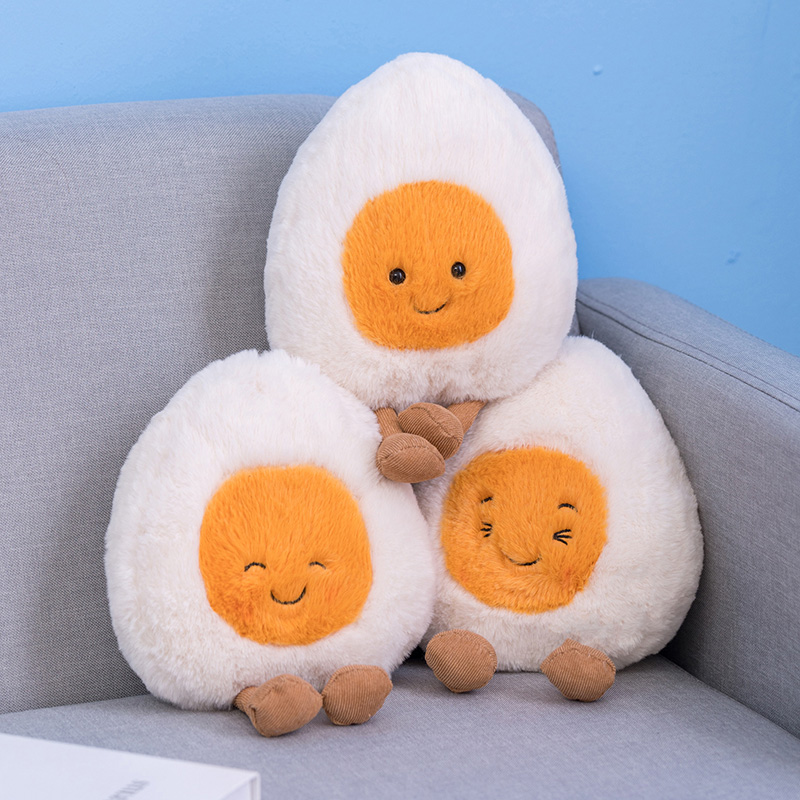 New Cartoon Egg Stuffed Toy Ex - Baby Xmas Food ulasan dan harga