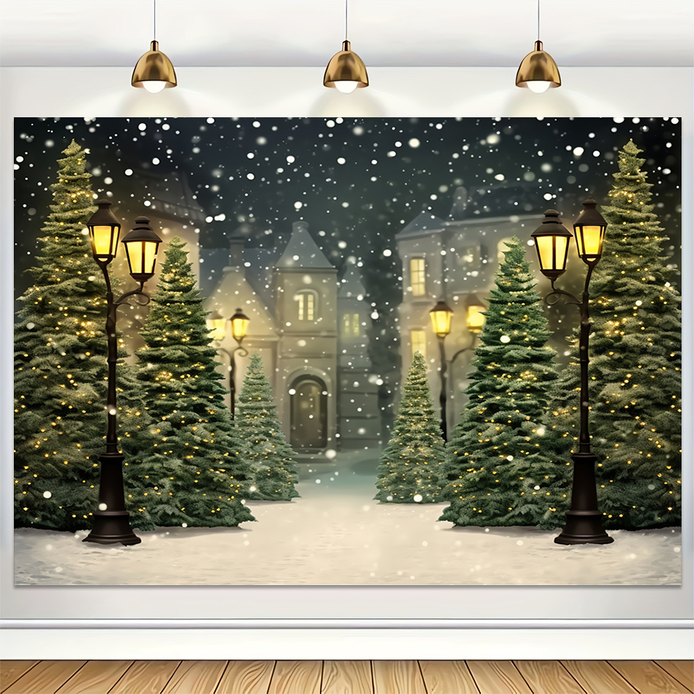 Winter Snow Scenery Backdrop X - Baby Xmas Food ulasan dan harga