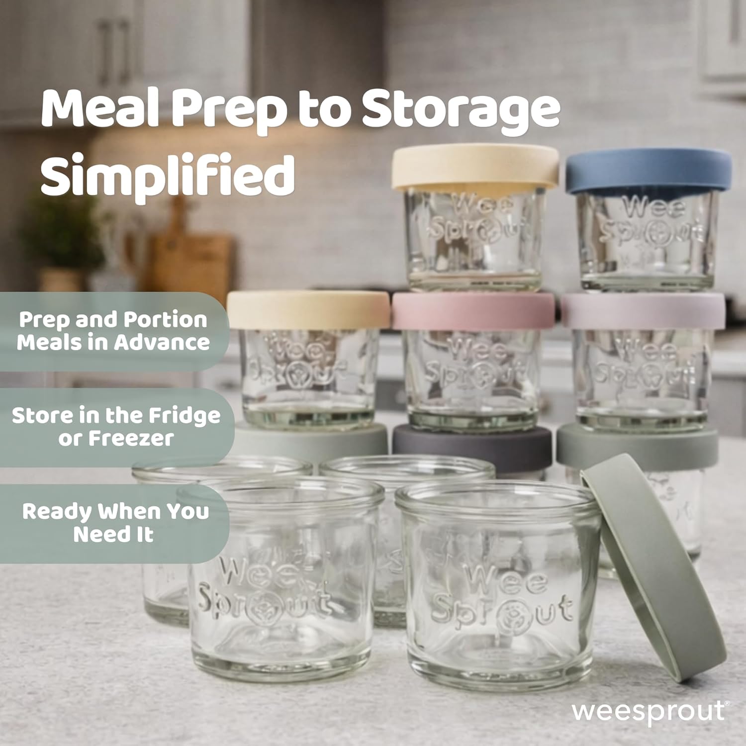 Glass Baby Food Storage Jars w - Baby Food Jars Glass ulasan dan harga