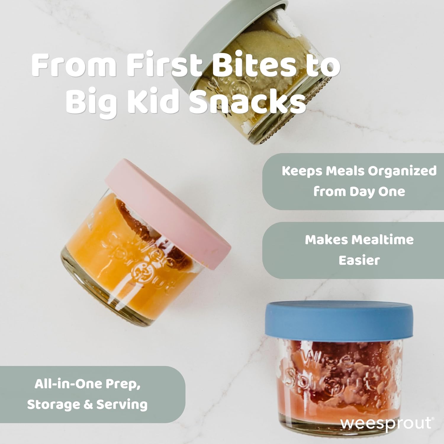 Glass Baby Food Storage Jars w - Baby Food Jars Glass ulasan dan harga