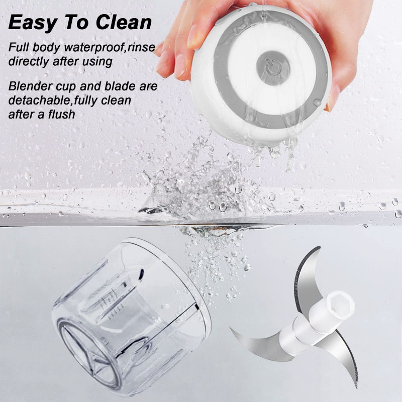 250ML Electric Garlic Grinder  - Baby Food Mill ulasan dan harga