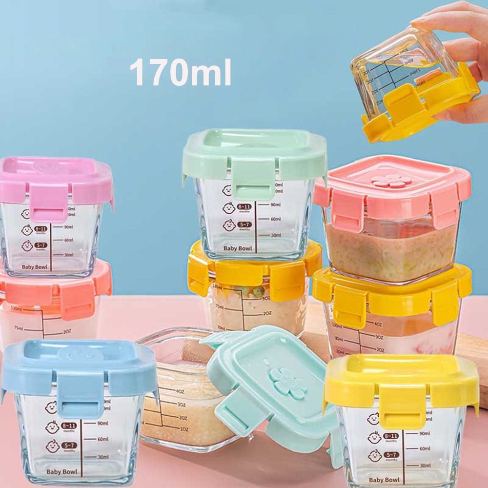 170ml Glass Food Storage Box F - Baby Food In Jar ulasan dan harga