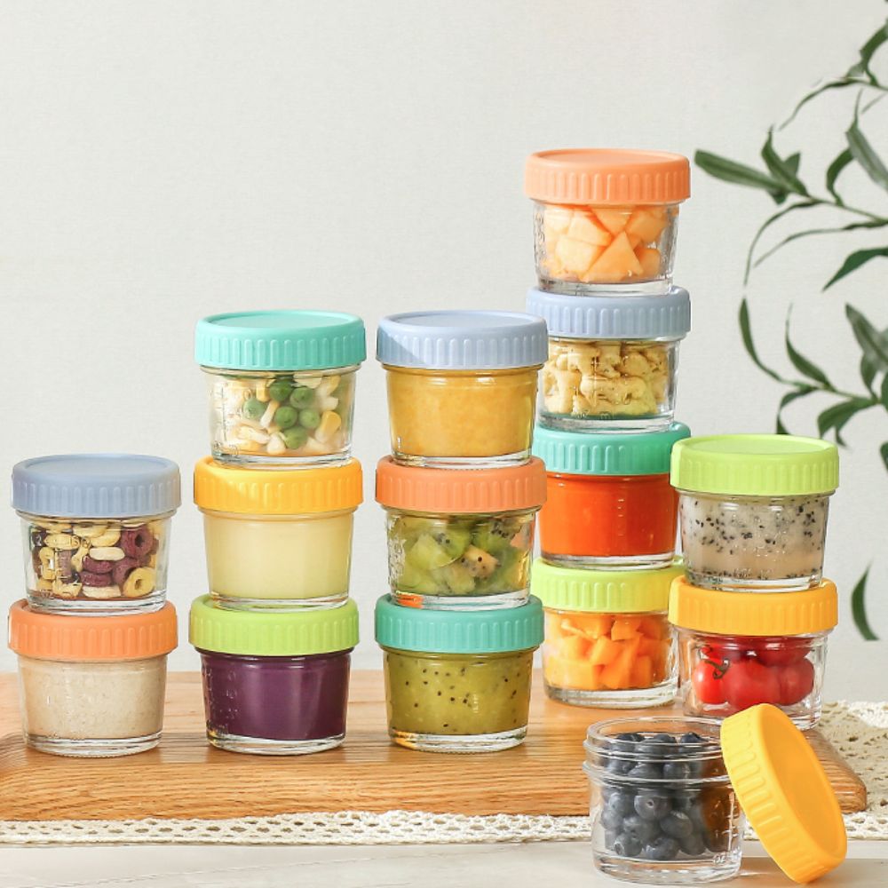 6pcs Mason Jar Glass Baby Food - Baby Food In Jar ulasan dan harga