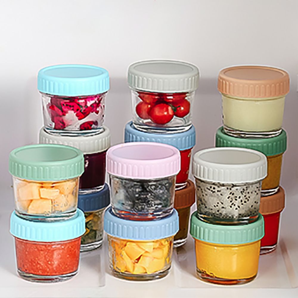6pcs Mason Jar Glass Baby Food - Baby Food In Jar ulasan dan harga