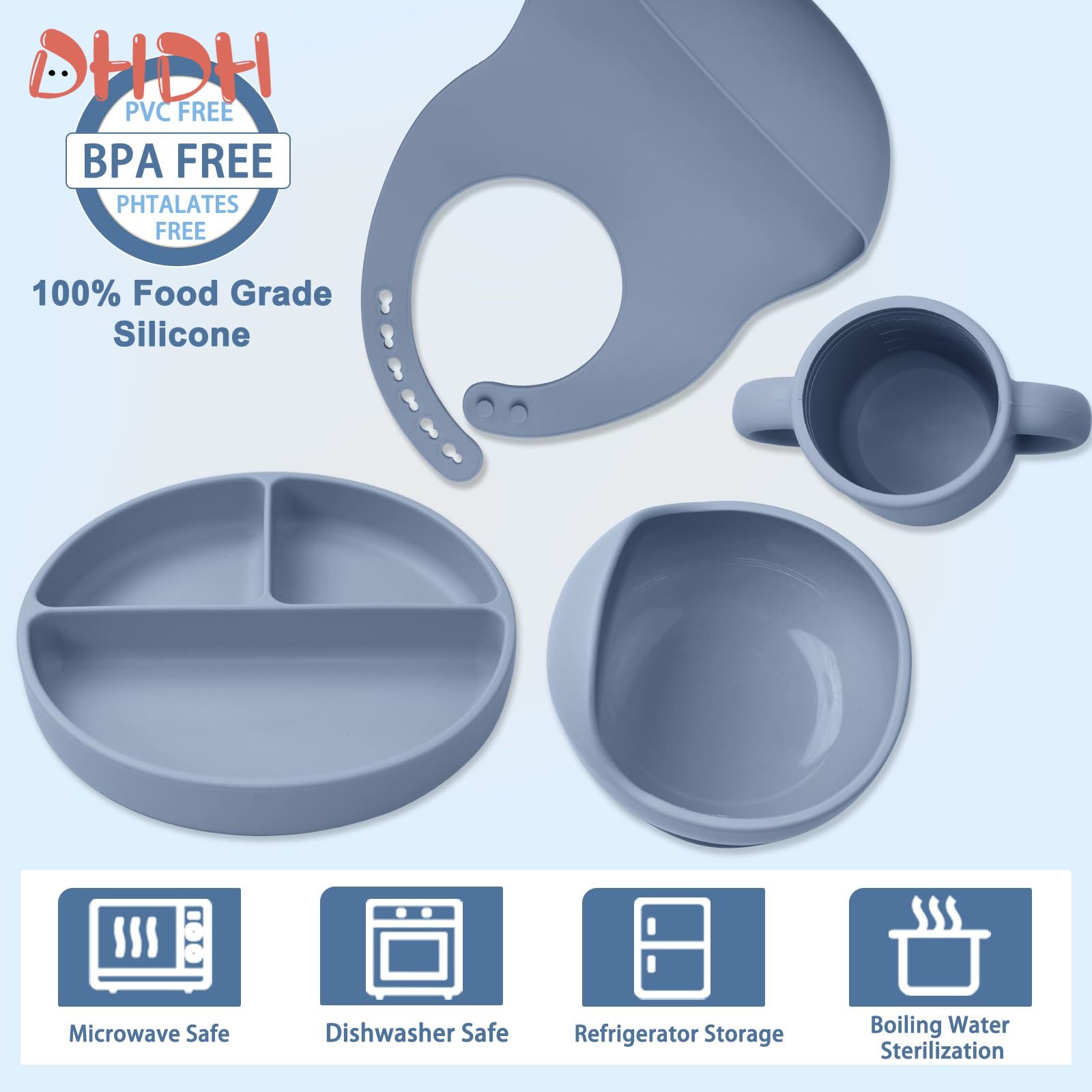 Silicone Baby Feeding Set Tabl - Baby Food Quantity ulasan dan harga