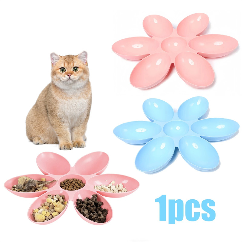 New Cat Bowl Multi Cat Petal B - Baby Food Dogs ulasan dan harga