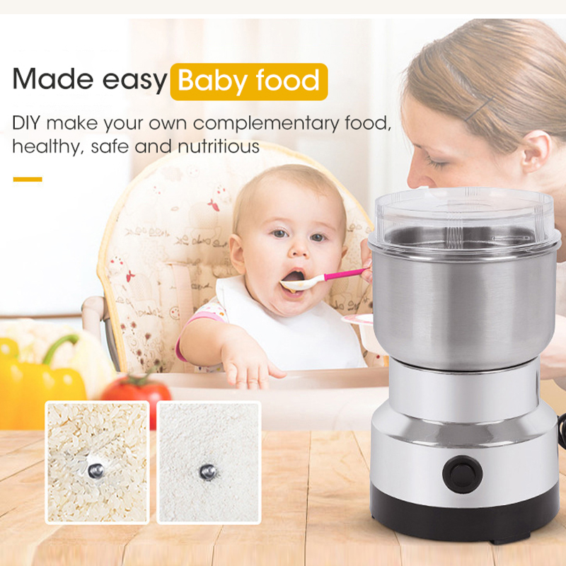 Mini Electric Grinder 4 Blades - Baby Food Mill ulasan dan harga