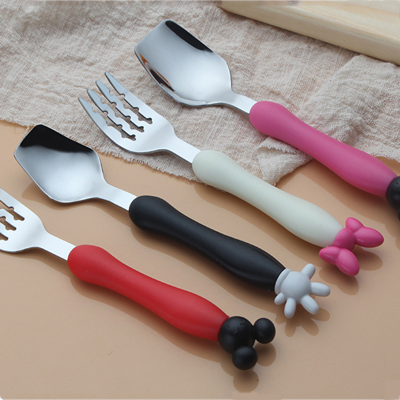 Cartoon Mickey Children Spoon  - Baby Food Quantity ulasan dan harga