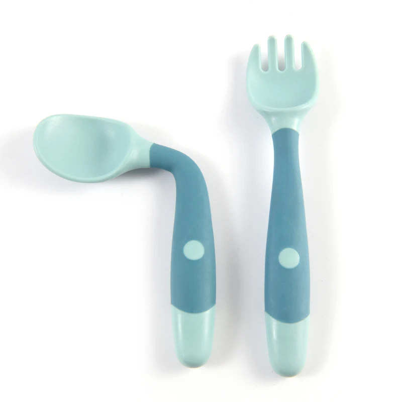 1 pair Silicone Spoon for Baby - Baby Food Quantity ulasan dan harga