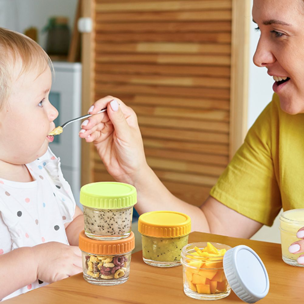 6pcs Multipurpose Glass Baby F - Baby Food Jars Glass ulasan dan harga