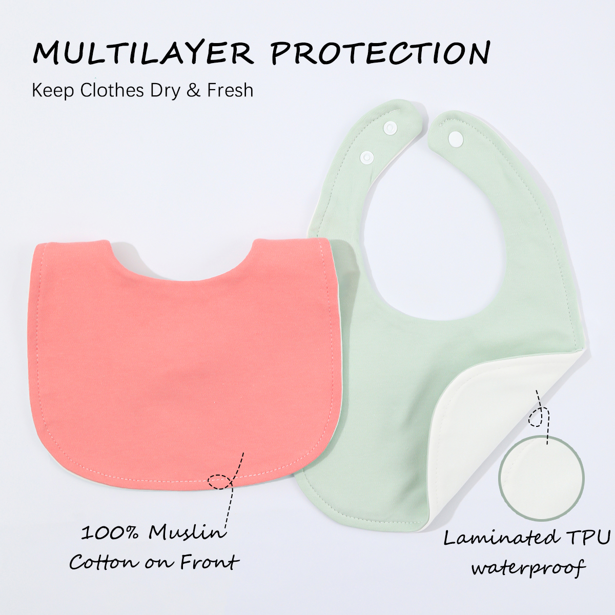 10-piece baby bib U-shaped sal - Baby Food Quantity ulasan dan harga